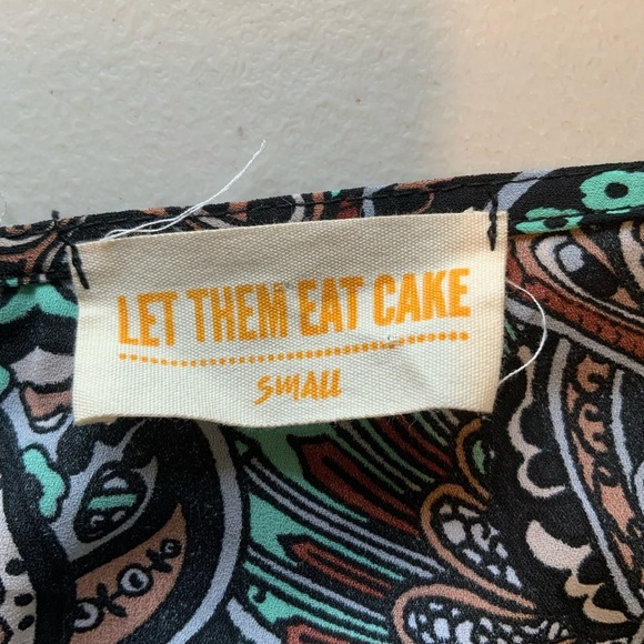 Let them Eat Cake paisley multicolor open front bohemian sheer kimono Size S - Picture 3 of 8